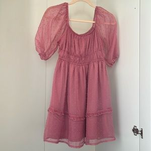 Nevena Rae Mauve/pink babydoll summer dress